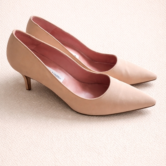 Manolo Blahnik Shoes - Manolo Blahnik Nude Pink Heels